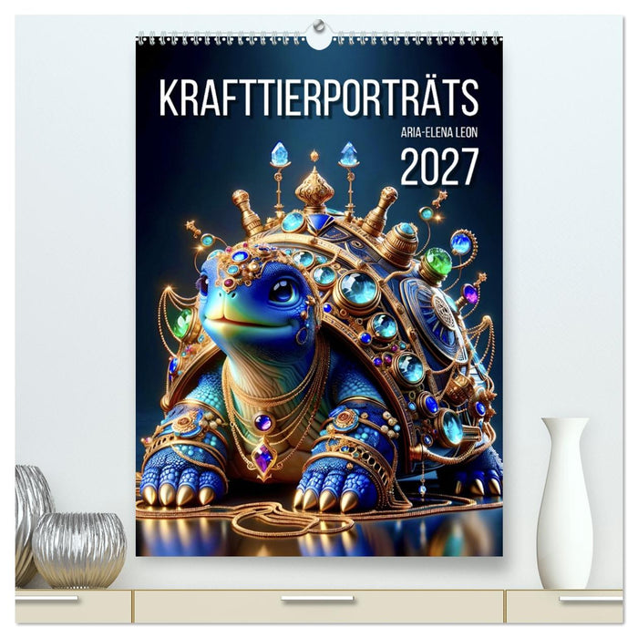 Krafttierporträts (CALVENDO Premium Wandkalender 2027)