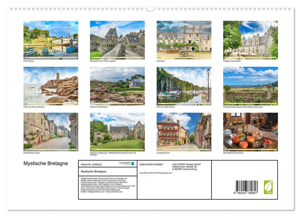 Mystische Bretagne (CALVENDO Premium Wandkalender 2027)