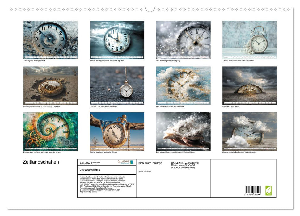 Zeitlandschaften (CALVENDO Wandkalender 2027)