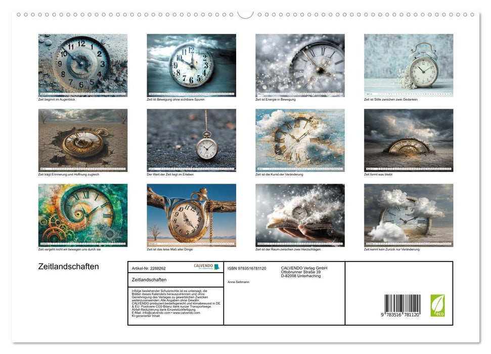 Zeitlandschaften (CALVENDO Premium Wandkalender 2027)