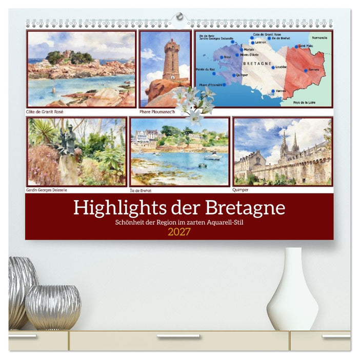 Highlights der Bretagne (CALVENDO Premium Wandkalender 2027)