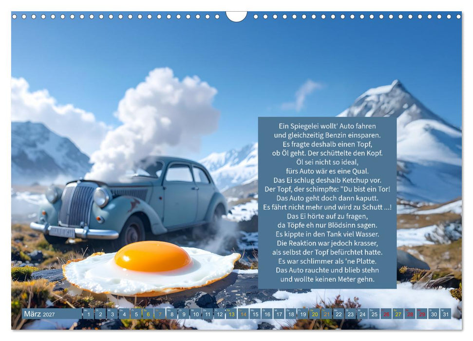 Das verrückte Spiegelei (CALVENDO Wandkalender 2027)