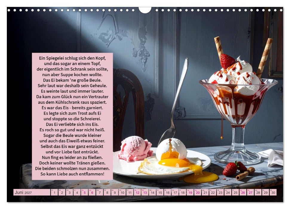 Das verrückte Spiegelei (CALVENDO Wandkalender 2027)