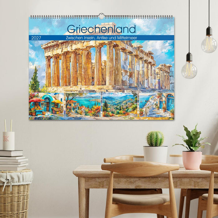 Griechenland. Zwischen Inseln, Antike und Mittelmeer (CALVENDO Wandkalender 2027)