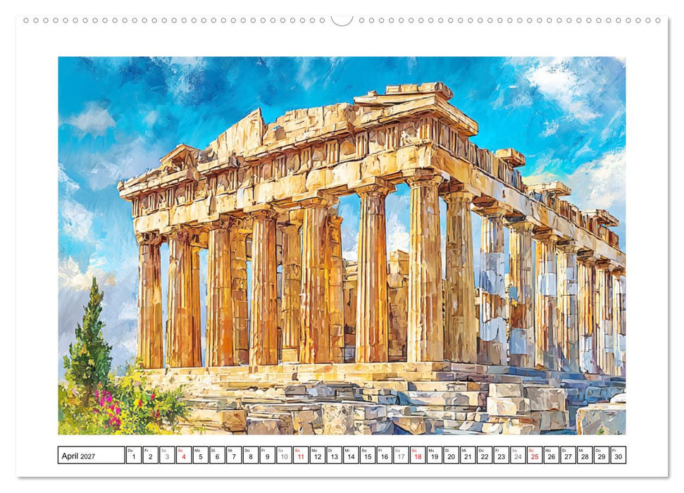 Griechenland. Zwischen Inseln, Antike und Mittelmeer (CALVENDO Wandkalender 2027)