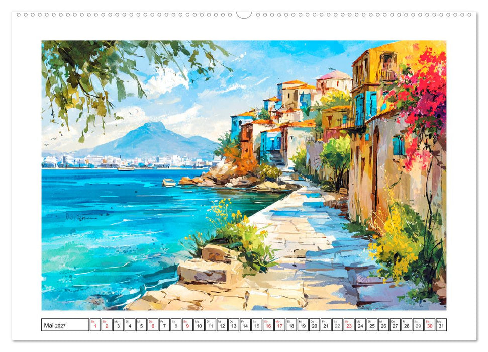Griechenland. Zwischen Inseln, Antike und Mittelmeer (CALVENDO Premium Wandkalender 2027)
