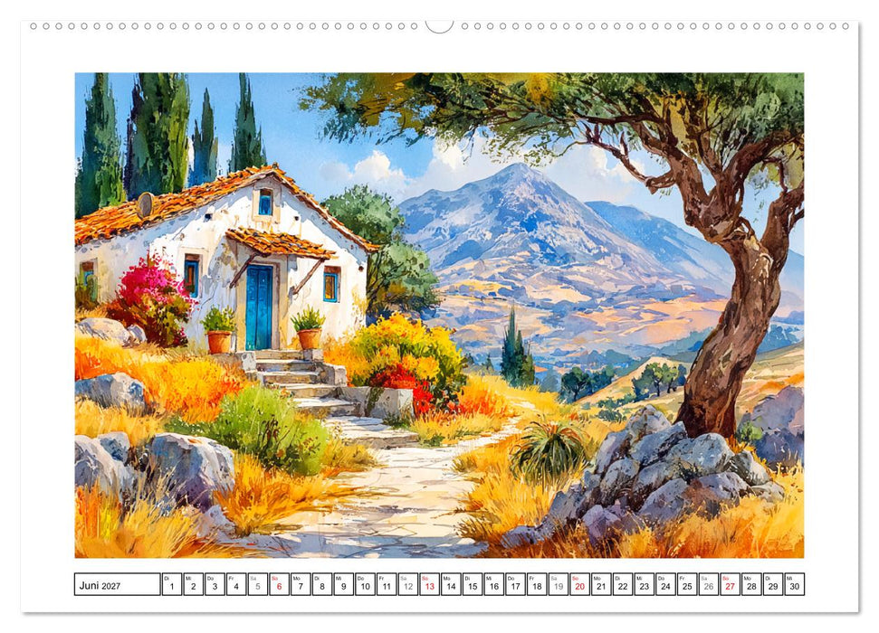 Griechenland. Zwischen Inseln, Antike und Mittelmeer (CALVENDO Premium Wandkalender 2027)