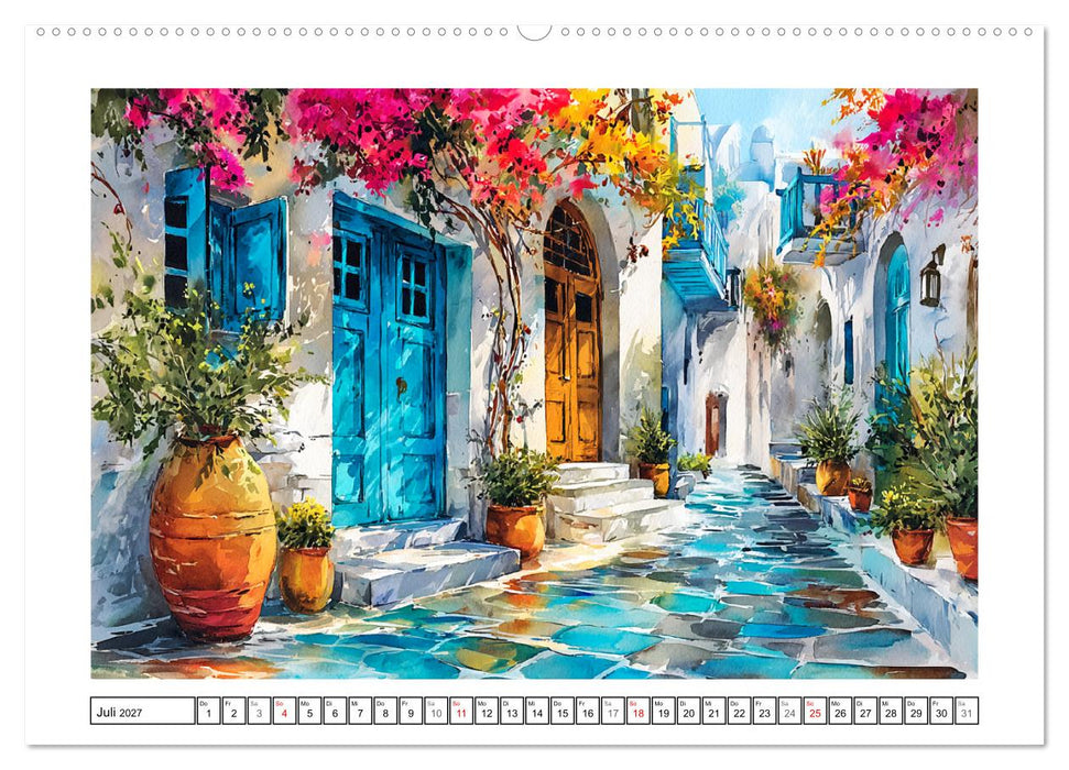 Griechenland. Zwischen Inseln, Antike und Mittelmeer (CALVENDO Premium Wandkalender 2027)