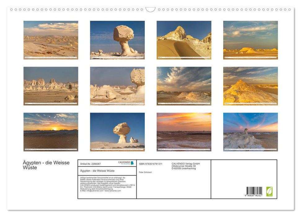 Ägypten - die Weisse Wüste (CALVENDO Wandkalender 2027)