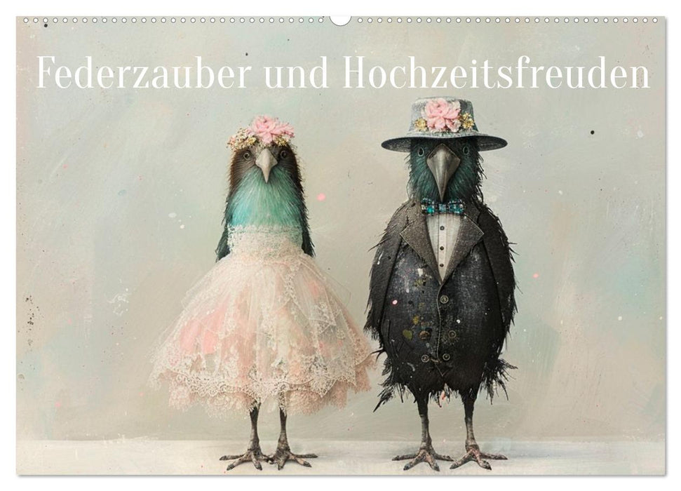 Federzauber und Hochzeitsfreuden (CALVENDO Wandkalender 2027)