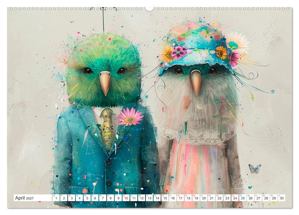 Federzauber und Hochzeitsfreuden (CALVENDO Wandkalender 2027)