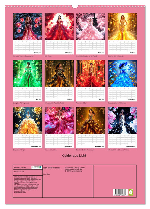 Kleider aus Licht (CALVENDO Wandkalender 2027)