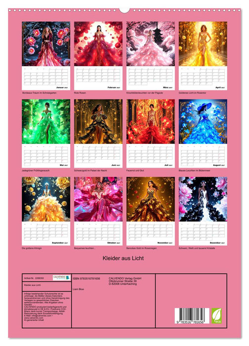 Kleider aus Licht (CALVENDO Premium Wandkalender 2027)