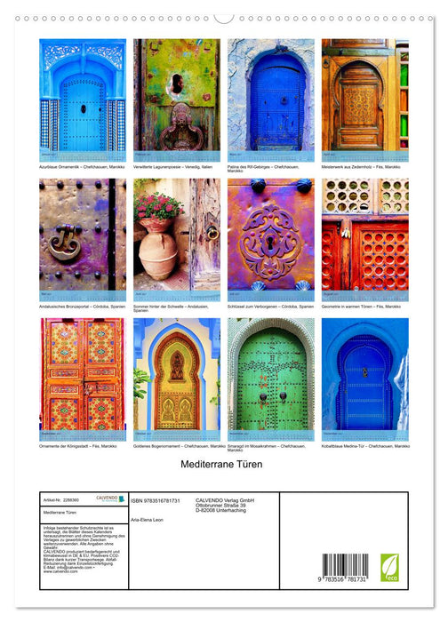 Mediterrane Türen (CALVENDO Premium Wandkalender 2027)