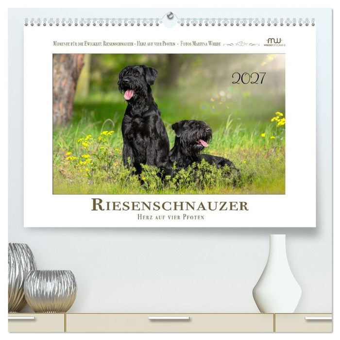 Riesenschnauzer - Herz auf vier Pfoten (CALVENDO Premium Wandkalender 2027)