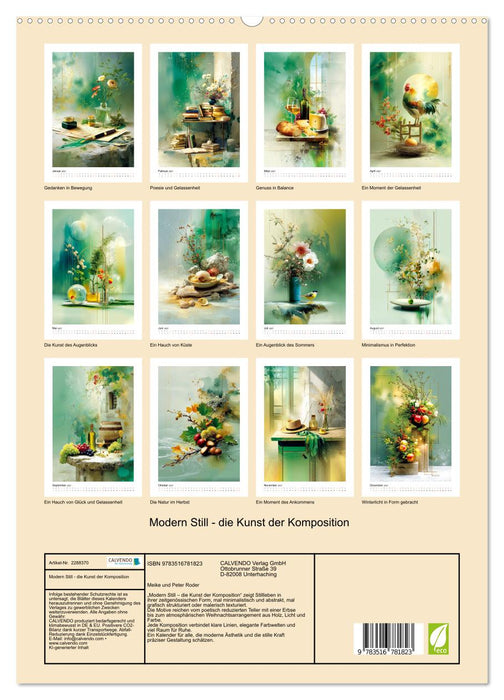 Modern Still - die Kunst der Komposition (CALVENDO Premium Wandkalender 2027)