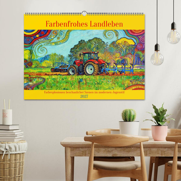 Farbenfrohes Landleben (CALVENDO Wandkalender 2027)
