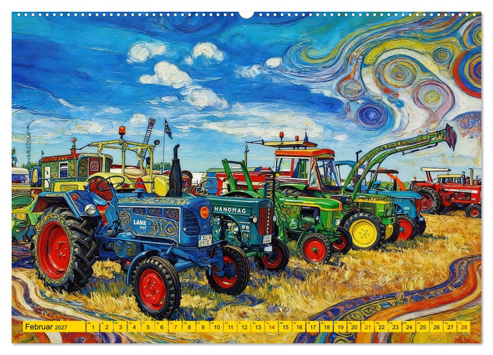 Farbenfrohes Landleben (CALVENDO Wandkalender 2027)