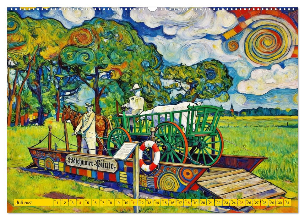 Farbenfrohes Landleben (CALVENDO Premium Wandkalender 2027)