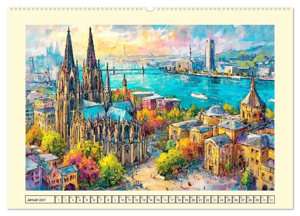 Deutschland. Künstlerische Interpretationen (CALVENDO Premium Wandkalender 2027)