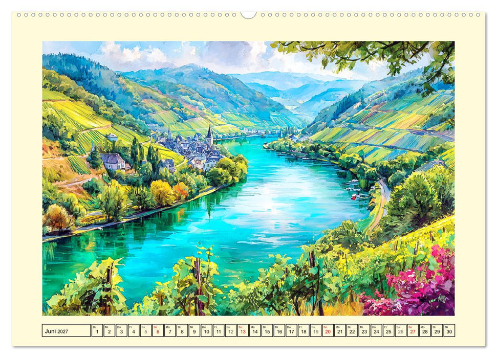 Deutschland. Künstlerische Interpretationen (CALVENDO Premium Wandkalender 2027)