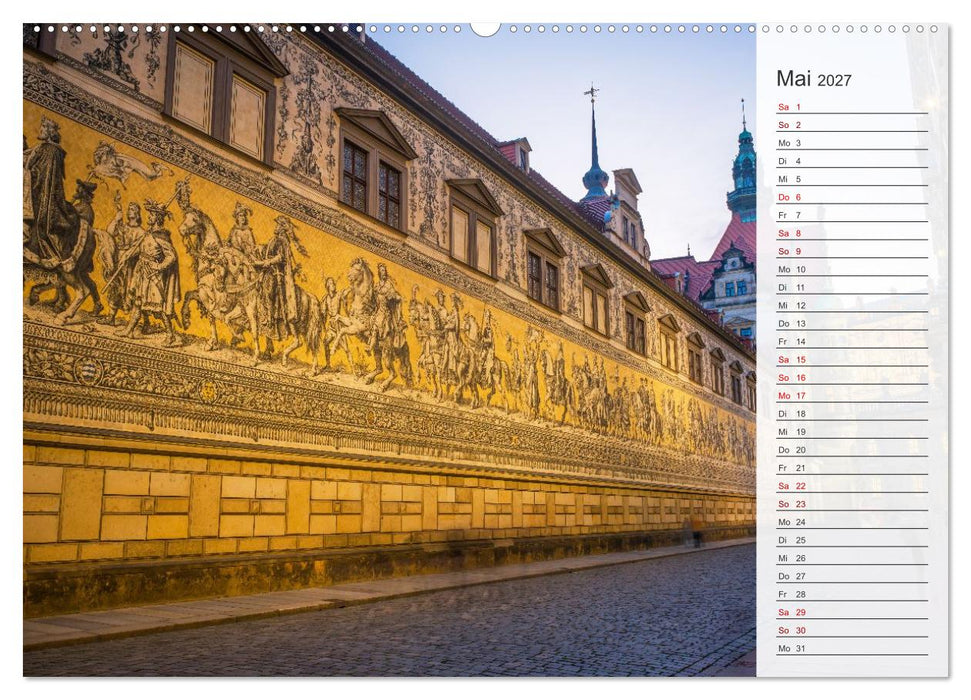 Dresden an der Elbe - Der Planer (CALVENDO Wandkalender 2027)
