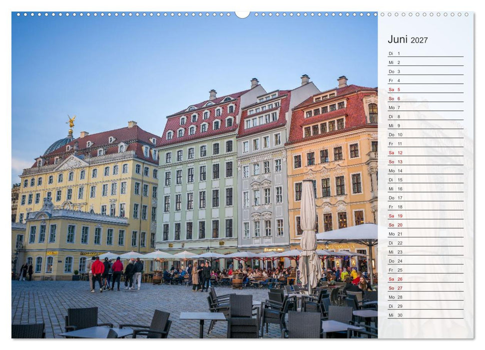 Dresden an der Elbe - Der Planer (CALVENDO Wandkalender 2027)