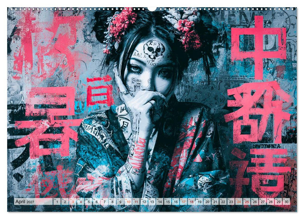 Graffiti Dreams - Cyberpunk Streetart (CALVENDO Premium Wandkalender 2027)