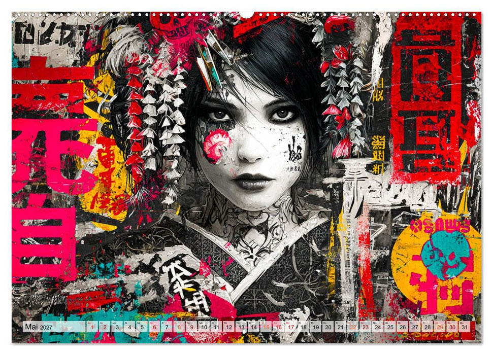 Graffiti Dreams - Cyberpunk Streetart (CALVENDO Premium Wandkalender 2027)