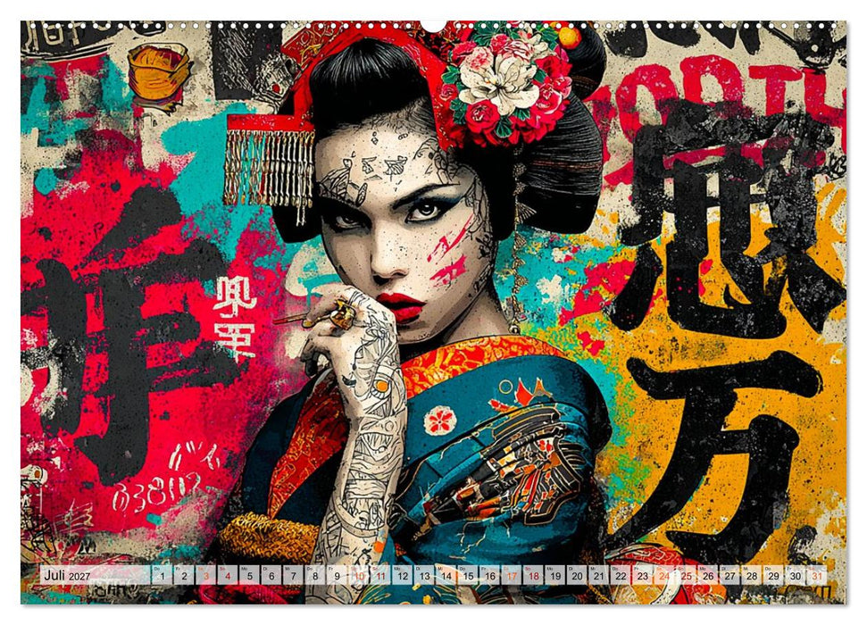 Graffiti Dreams - Cyberpunk Streetart (CALVENDO Premium Wandkalender 2027)