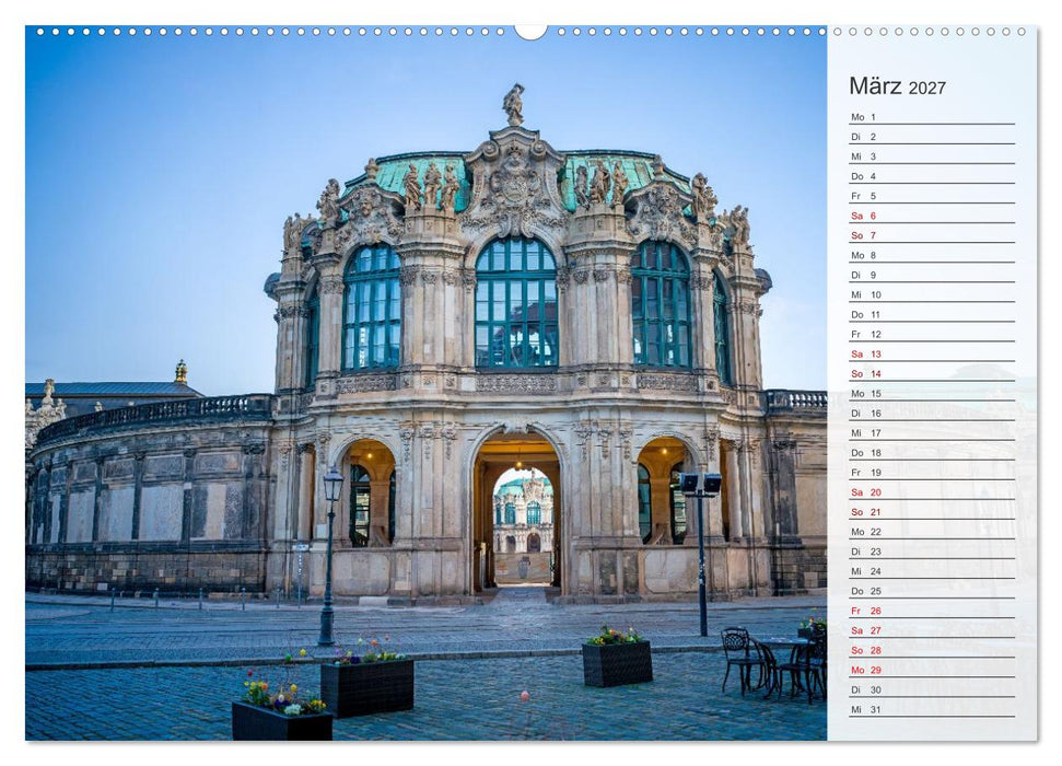 Dresden an der Elbe - Der Planer (CALVENDO Premium Wandkalender 2027)