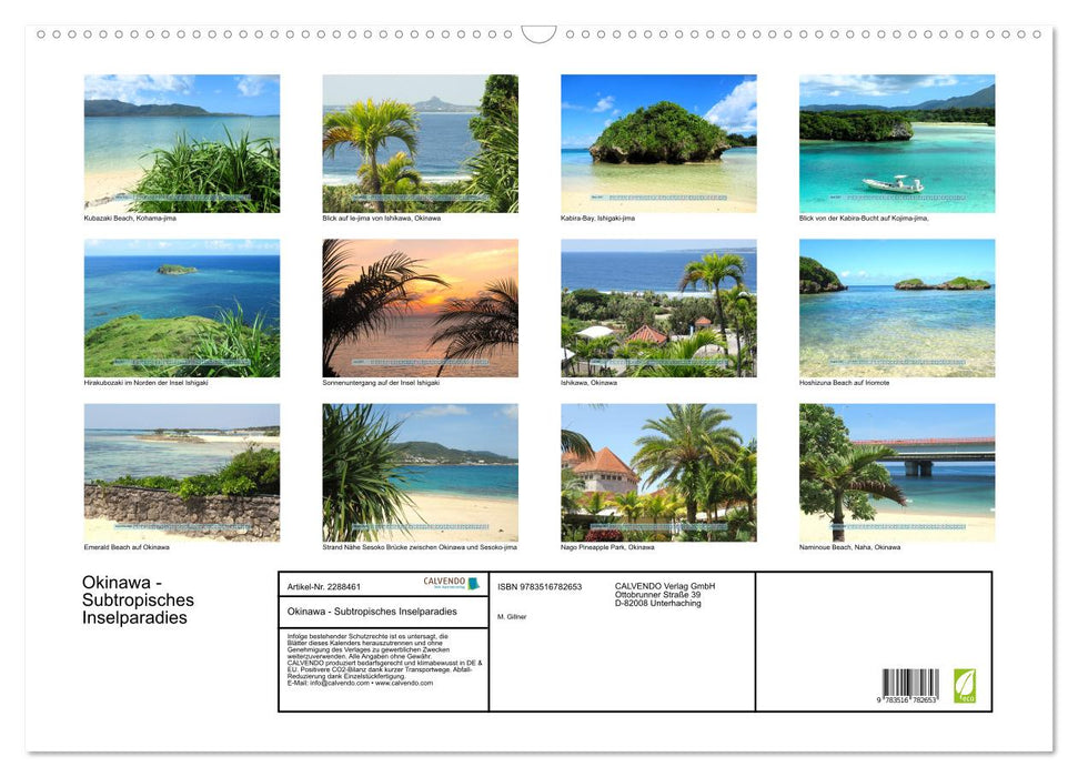 Okinawa - Subtropisches Inselparadies (CALVENDO Wandkalender 2027)