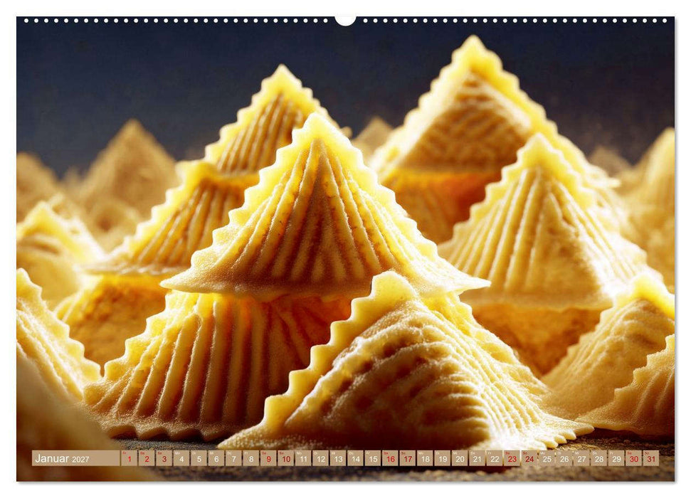Pasta Fantastica. Surreale Nudelträume (CALVENDO Premium Wandkalender 2027)