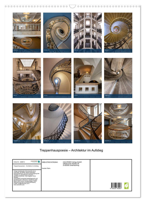 Treppenhauspoesie – Architektur im Aufstieg (CALVENDO Wandkalender 2027)