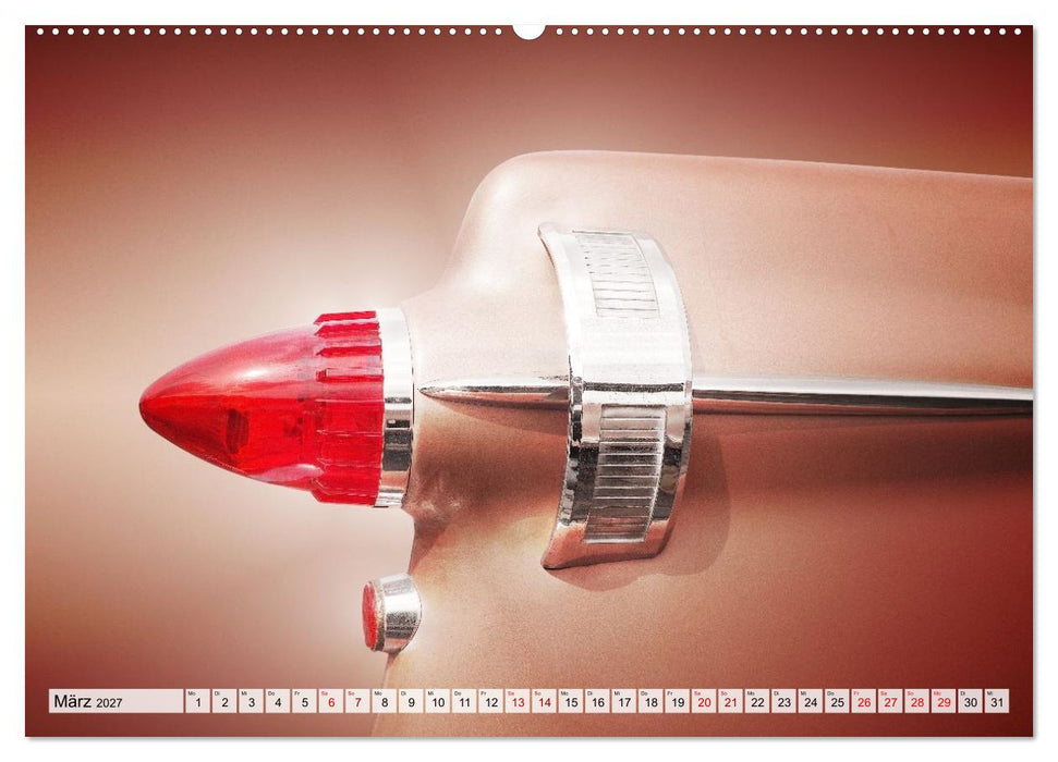US Klassiker Farbenfrohe Heckansichten (CALVENDO Premium Wandkalender 2027)