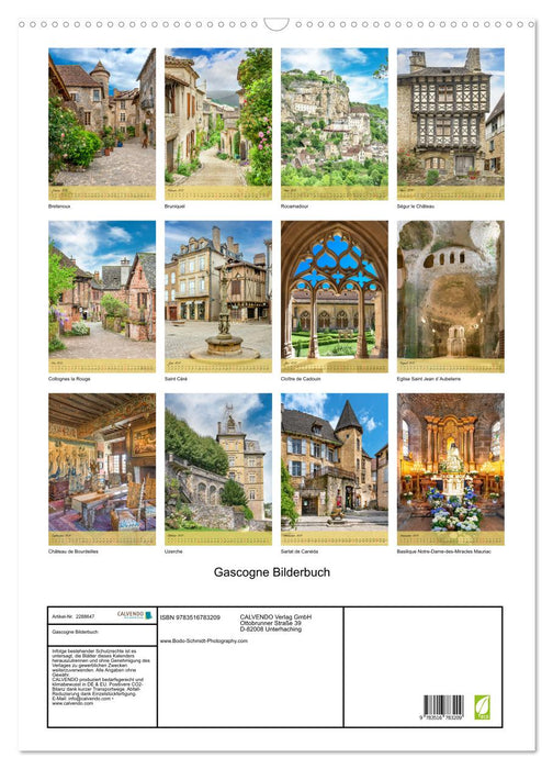 Gascogne Bilderbuch (CALVENDO Wandkalender 2027)