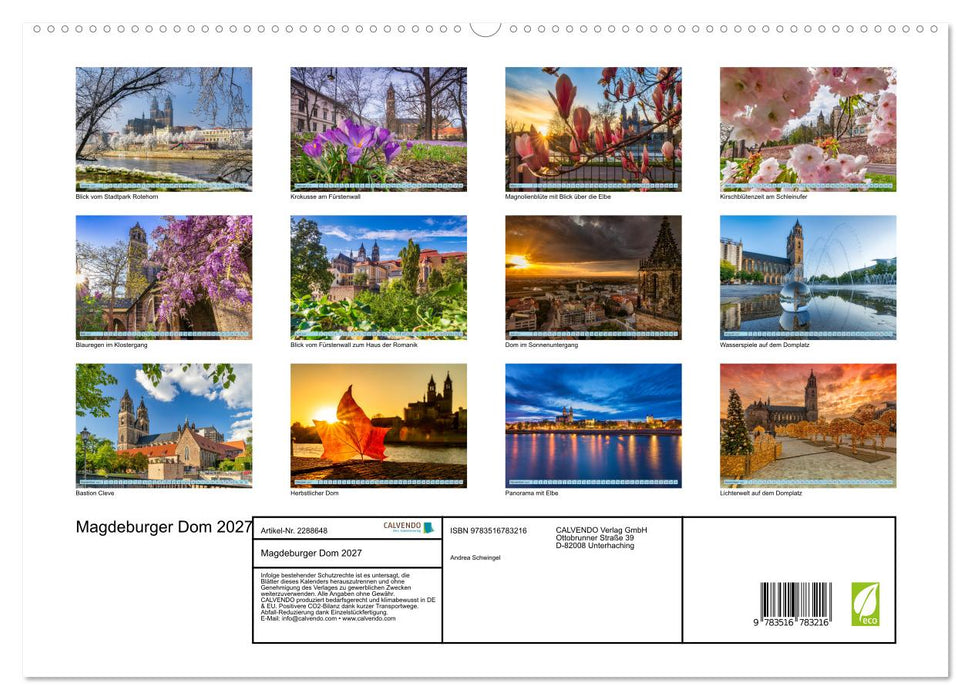 Magdeburger Dom 2027 (CALVENDO Premium Wandkalender 2027)