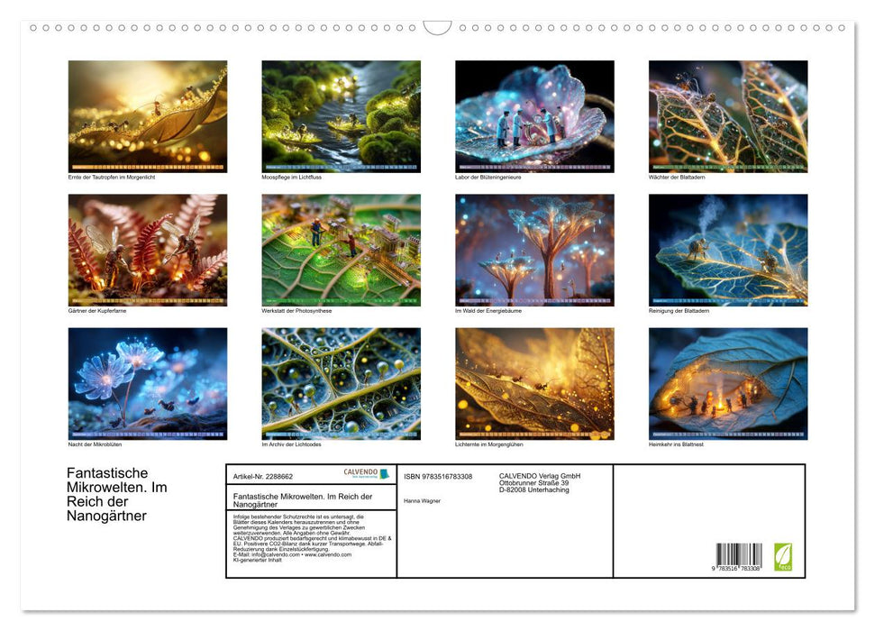 Fantastische Mikrowelten. Im Reich der Nanogärtner (CALVENDO Wandkalender 2027)