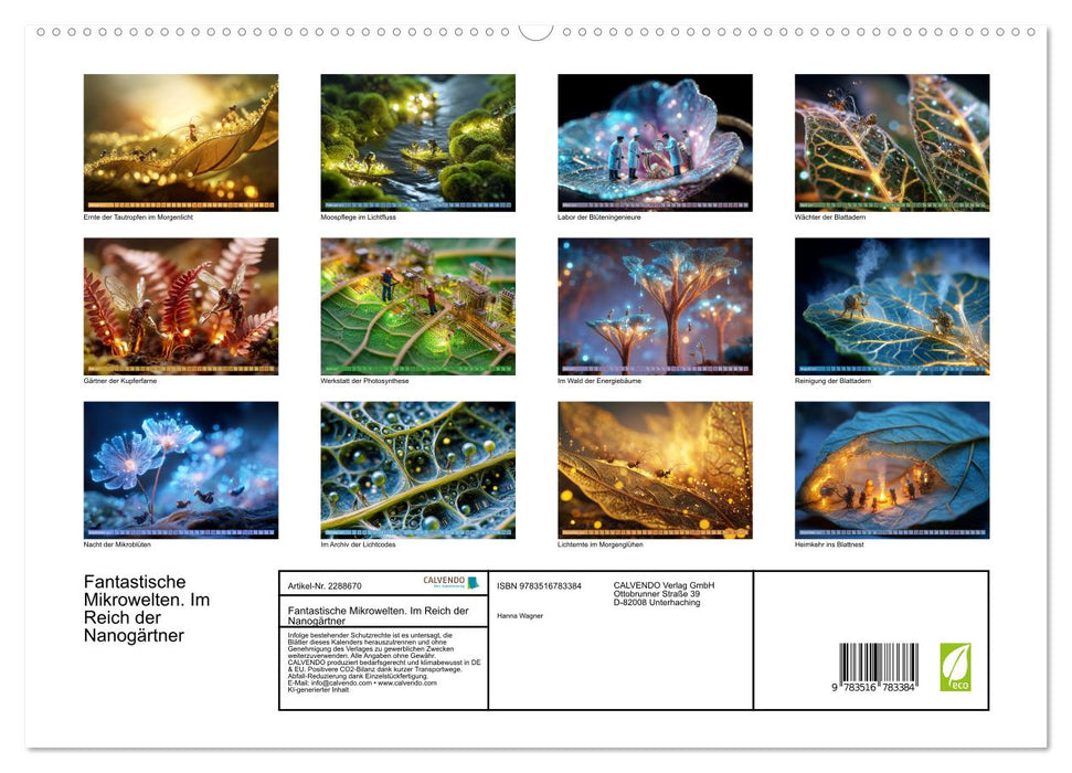 Fantastische Mikrowelten. Im Reich der Nanogärtner (CALVENDO Premium Wandkalender 2027)