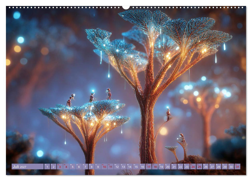 Fantastische Mikrowelten. Im Reich der Nanogärtner (CALVENDO Premium Wandkalender 2027)