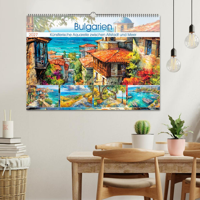 Bulgarien. Künstlerische Aquarelle zwischen Altstadt und Meer (CALVENDO Wandkalender 2027)