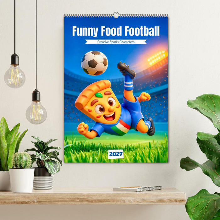 Funny Food Football - Creative Sports Characters (CALVENDO Monthly Calendar 2027)