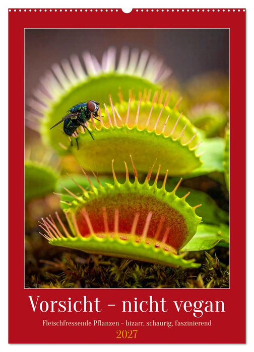 Vorsicht - nicht vegan (CALVENDO Wandkalender 2027)