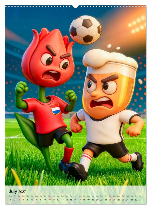 Funny Food Football - Creative Sports Characters (CALVENDO Premium-Calendar 2027)