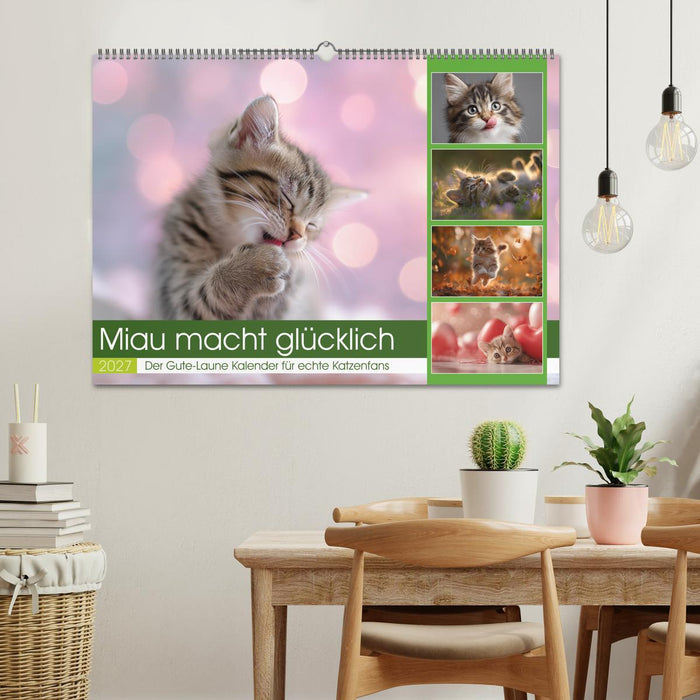 Miau macht glücklich (CALVENDO Wandkalender 2027)