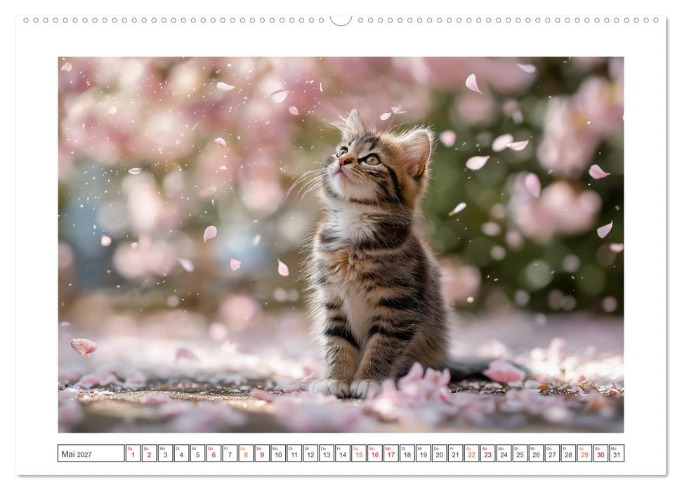 Miau macht glücklich (CALVENDO Wandkalender 2027)