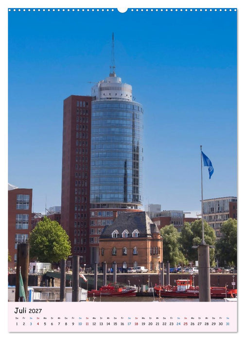 Hamburg – Wo eine Weltstadt auf Wasser trifft (CALVENDO Premium Wandkalender 2027)