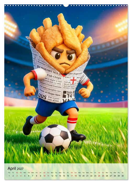 Funny Food Football - Creative Sports Characters (CALVENDO Premium-Calendar 2027)