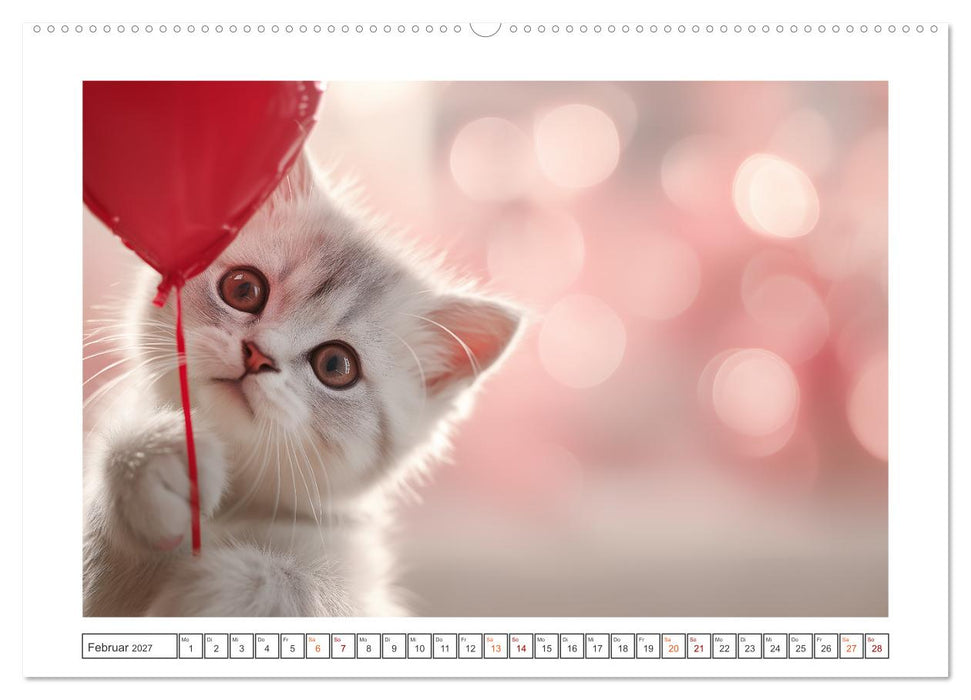 Miau macht glücklich (CALVENDO Wandkalender 2027)