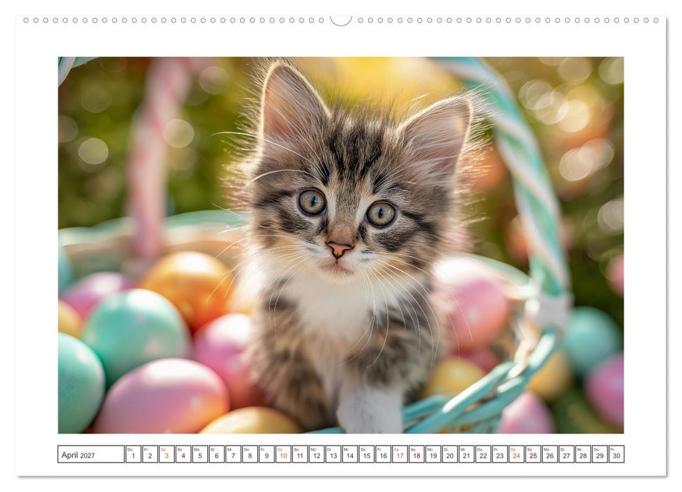 Miau macht glücklich (CALVENDO Premium Wandkalender 2027)